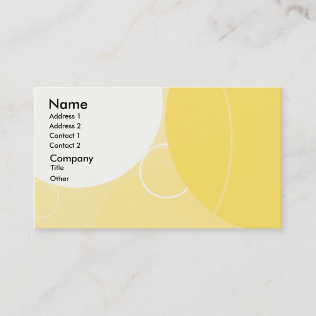 Circles Background Business Card (Front)