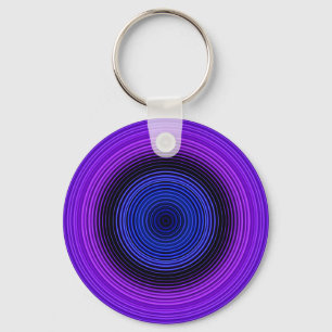 Circles - Blue Keychain