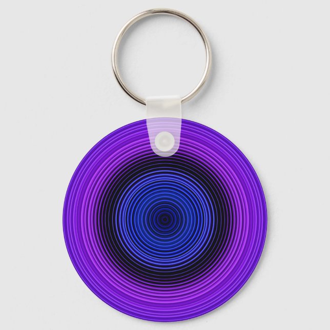 Circles - Blue Keychain (Front)