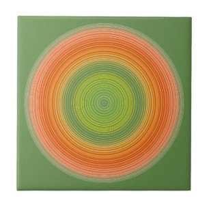 Circles - citrus colors ceramic tile