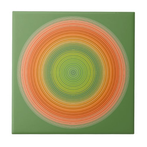 Circles _ citrus colors ceramic tile