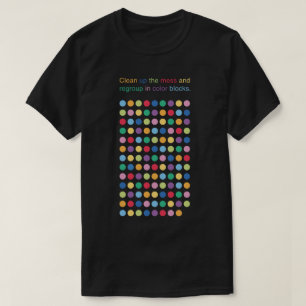 Circles Colour Grid Game T-Shirt