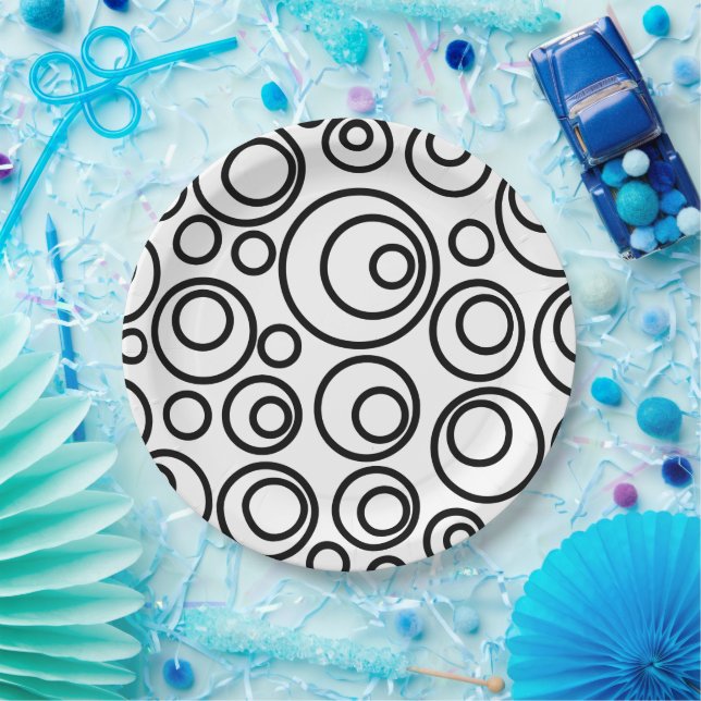Circles Design Paper Plates (Party)