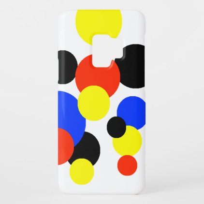 Circles different size color shape pattern art Case-Mate samsung galaxy s9 case