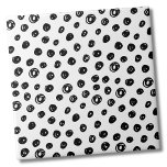 Circles Dots Pattern Black White Ceramic Tile<br><div class="desc">Use this simple and chic black and white messy dot or circles backdrop to customize your living space. You can also change out the background coloring to really make it your own look. Plus you can even make the black dots a completely different color too! Whether you want to use...</div>