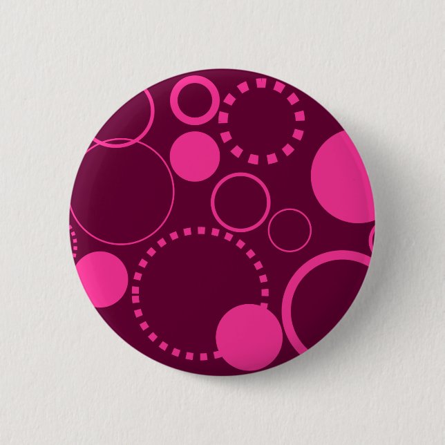 Circles & Dots Pinback Button (Front)
