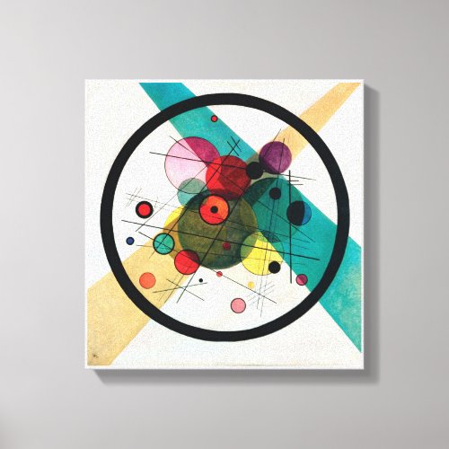 Circles in a Circle by Wassily Kandinsky Canvas Print