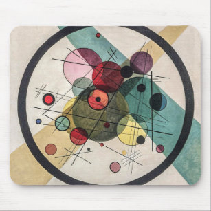 Circles in a Circle - Kandinsky Mouse Pad