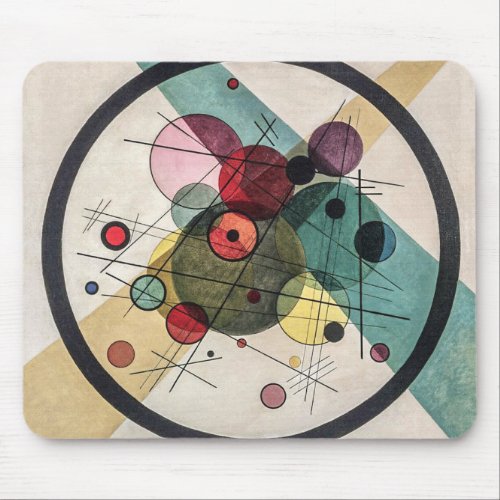 Circles in a Circle _ Kandinsky Mouse Pad