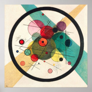 Circles in a Circle, Kandinsky Poster