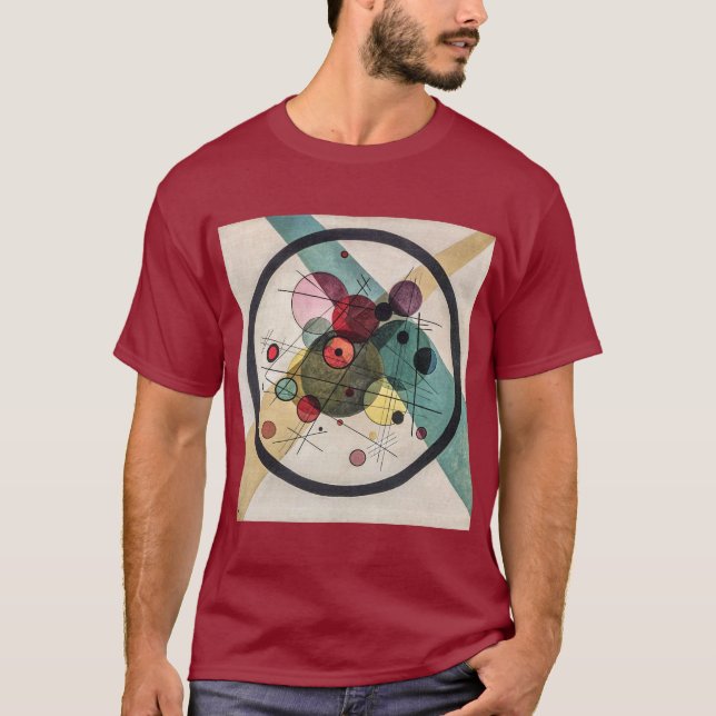 Circles in a Circle - Wassily Kandinsky Art T-Shirt (Front)