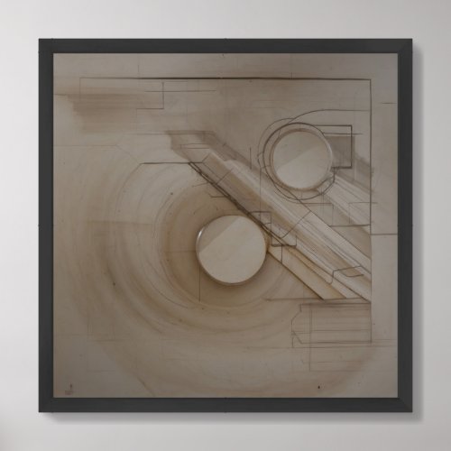 Circles in Transit Framed Art