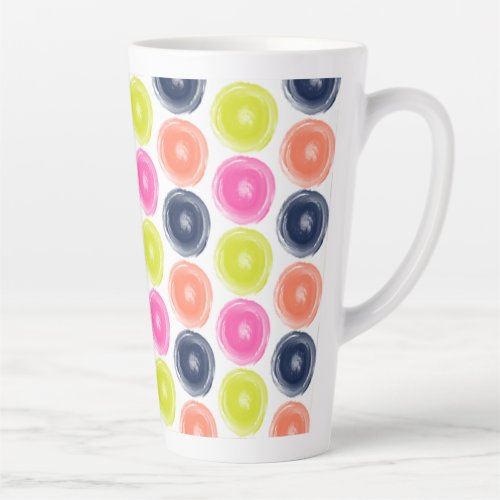 Circles Latte Mug
