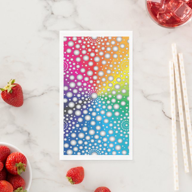 Circles Mandala 2 Paper Guest Towels (Insitu)