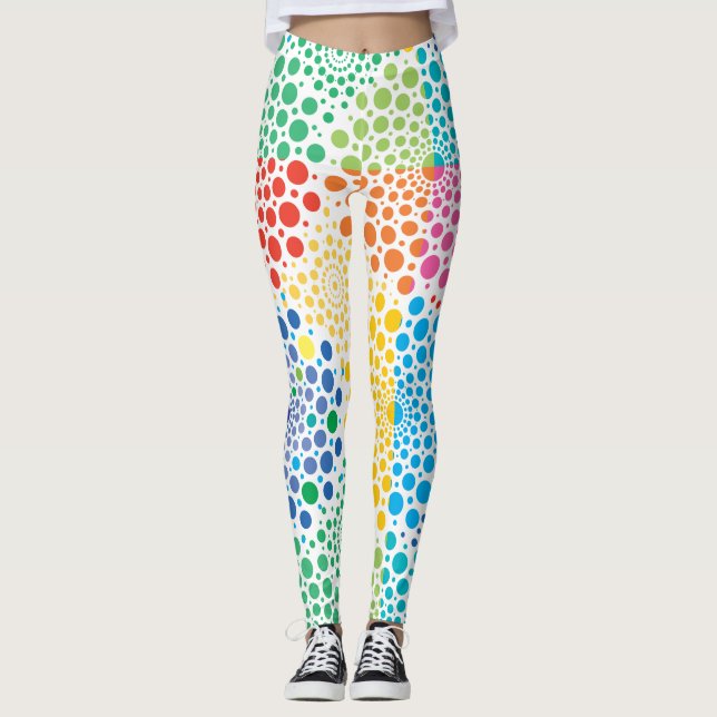 Circles Mandala 3 Leggings (Front)