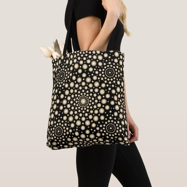 Circles Mandala Tote Bag (Close Up)