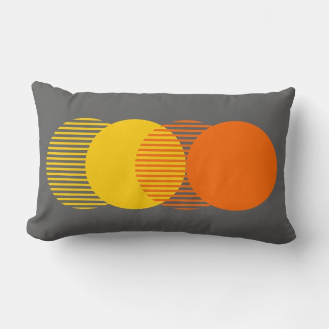 Circles - Minimalist Lumbar Pillow (Front)