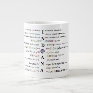 Circles of America - Languages of Indiana III Giant Coffee Mug