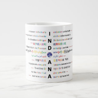 Circles of America - Languages of Indiana ll Giant Coffee Mug