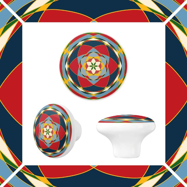 Circles of Color Ceramic Knob (Creator Uploaded)