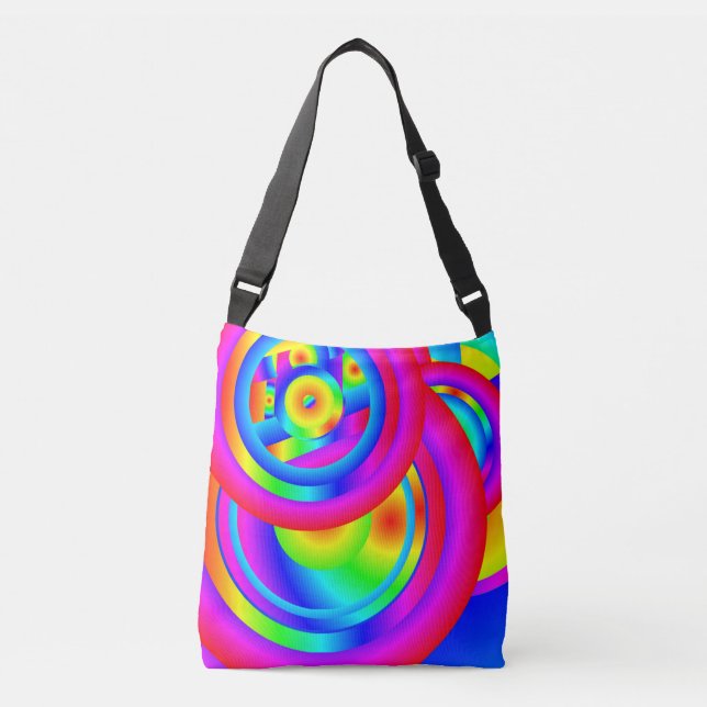 Circles of Color  Crossbody Bag (Front)