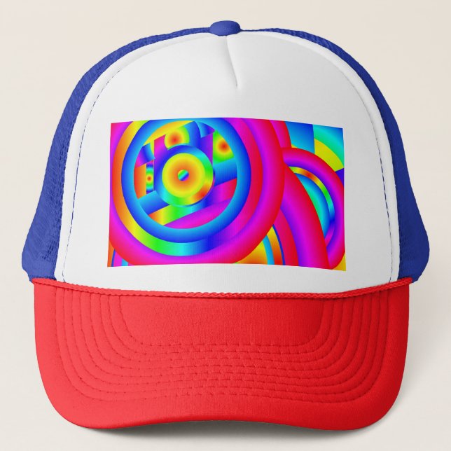 Circles of Color Trucker Hat (Front)