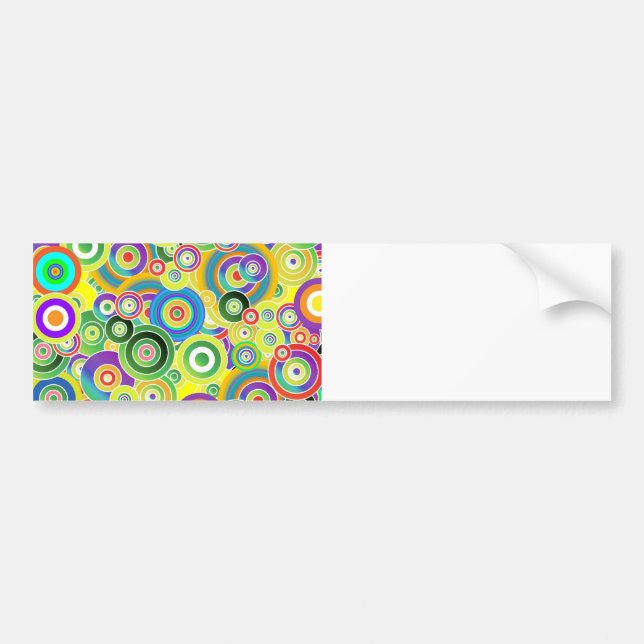 Circles of Colors Bumper Sticker (Front)