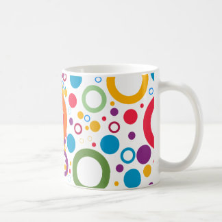 Circles of colors coffee mug