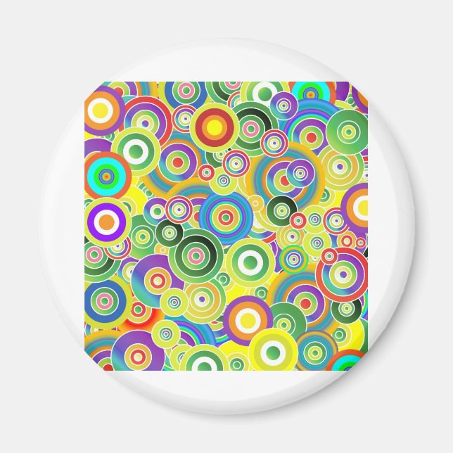 Circles of Colors Magnet (Front)