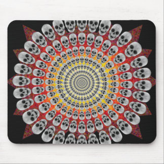 Circles of Skulls & Fire Graphics: Custom Mousepad