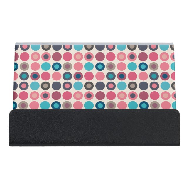 Circles of the Horizon 3  Desk Business Card Holder (Front)