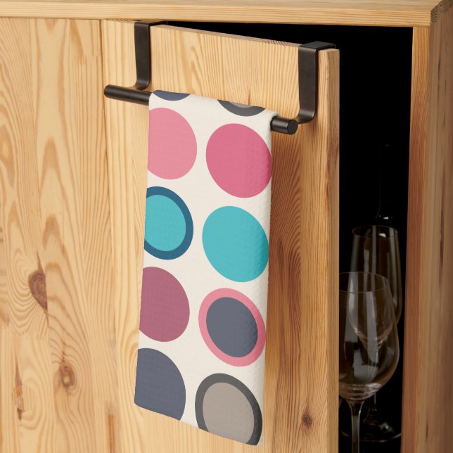 Circles of the Horizon 3   Kitchen Towel (Thirds Fold)