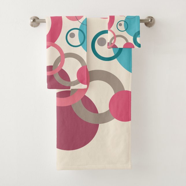 Circles of the horizon   bath towel set (Insitu)