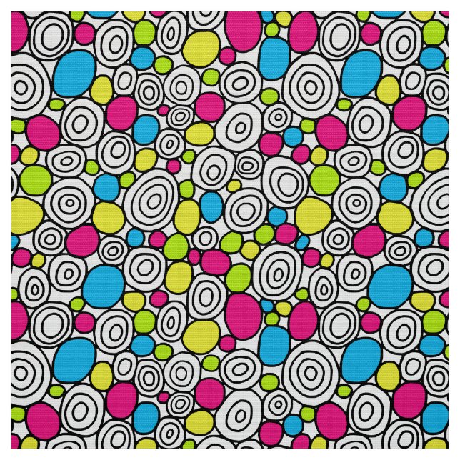 Circles Pattern 210819 - Colors 01 Fabric (Swatch)