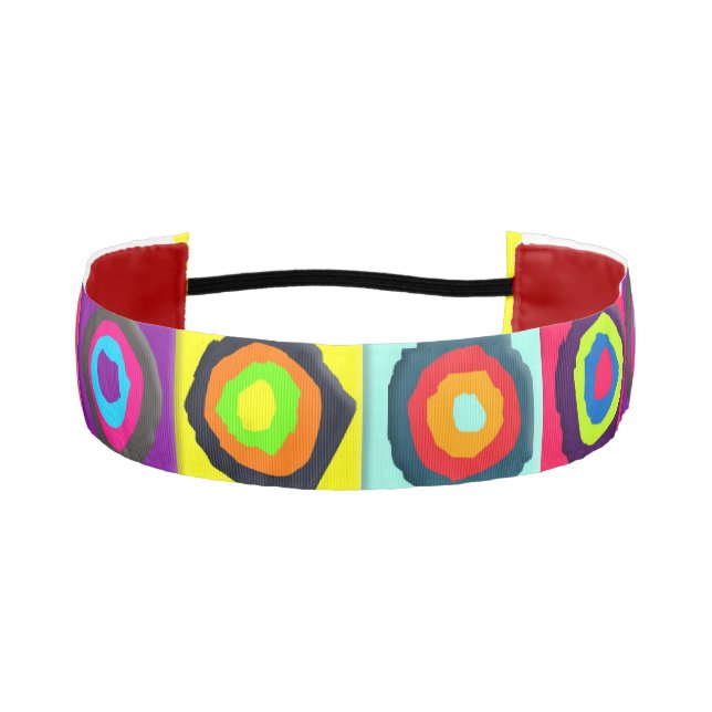 circles pattern  athletic headband (Front)