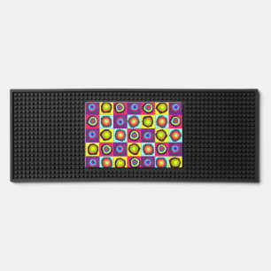 circles pattern bar mat