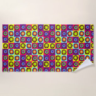 circles pattern  beach towel