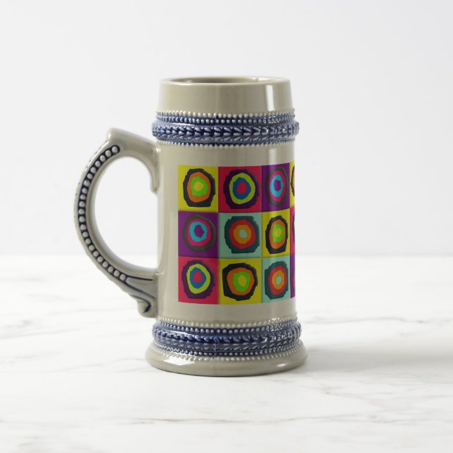 circles pattern  beer stein (Left)