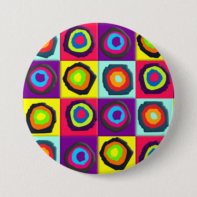 circles pattern  button (Front)