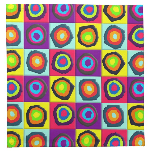 circles pattern  cloth napkin (Front)