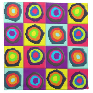 circles pattern cloth napkin