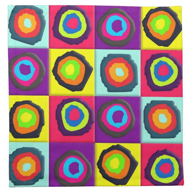 circles pattern   cloth napkin (Front)