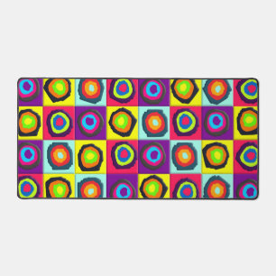 Circles pattern desk mat