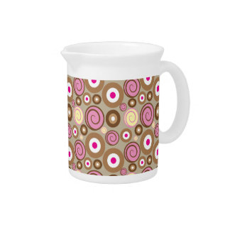 circles pattern drink pitcher