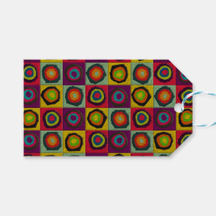 circles pattern gift tags