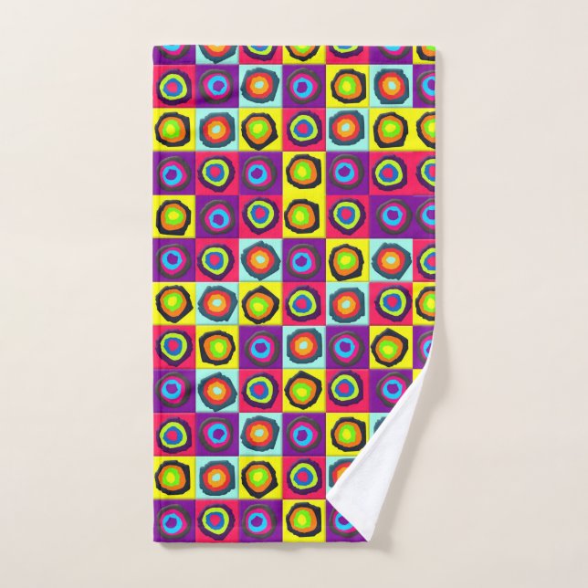 circles pattern  hand towel  (Hand Towel)