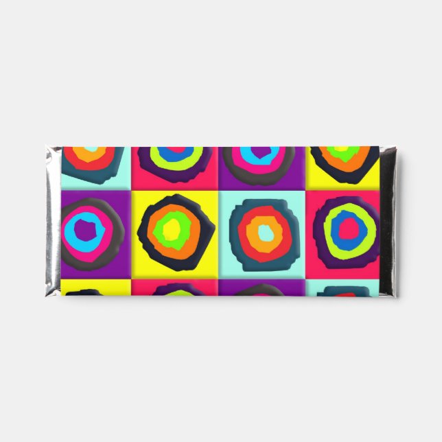 circles pattern  hershey bar favors (Front)