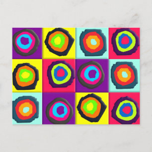 circles pattern   holiday postcard