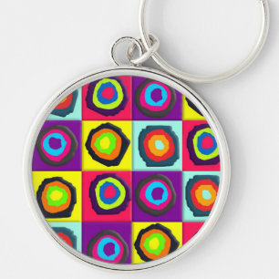 circles pattern keychain