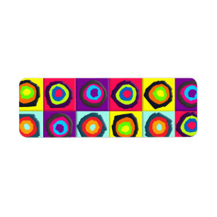 circles pattern label